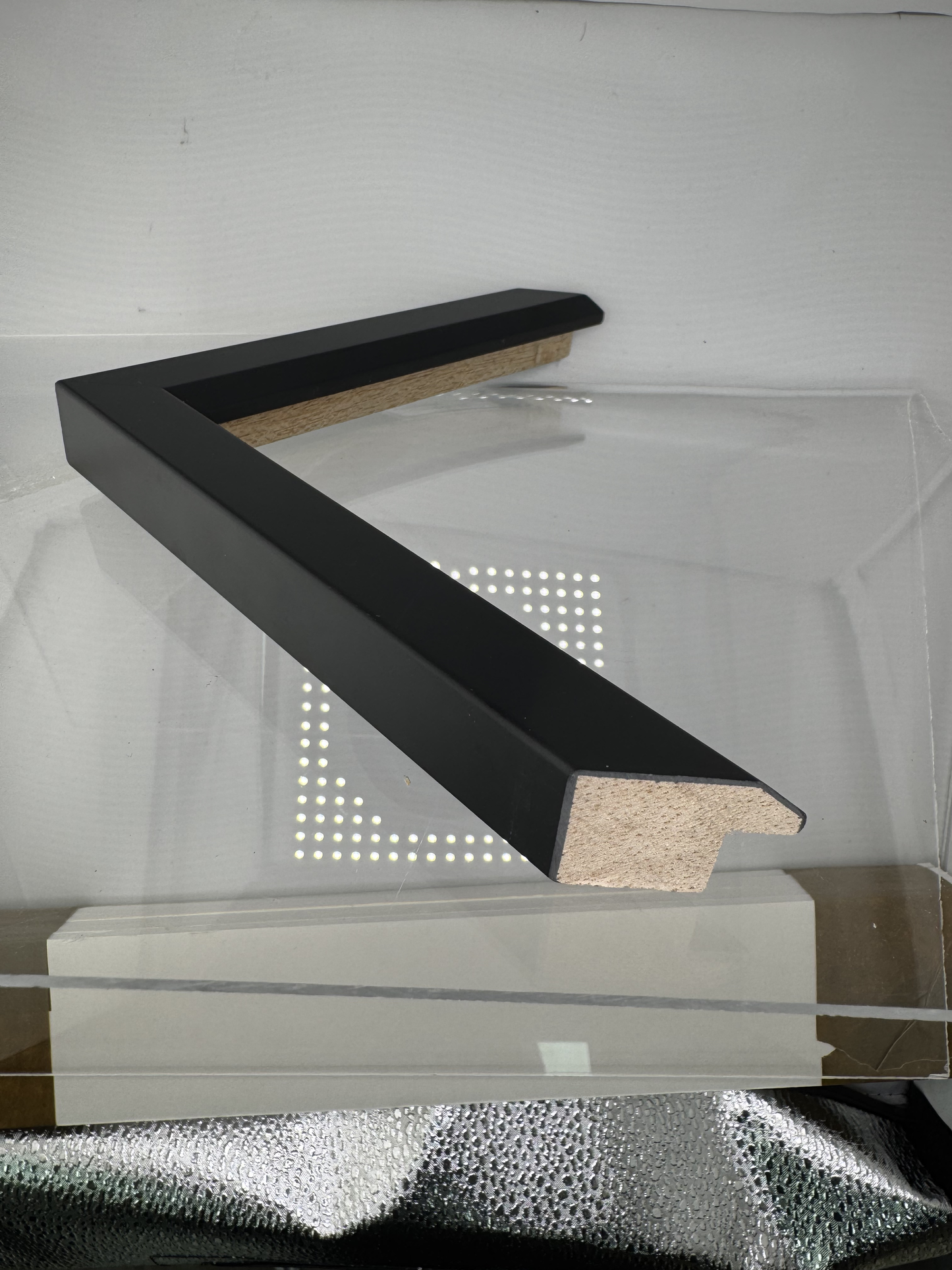Black beveled edge