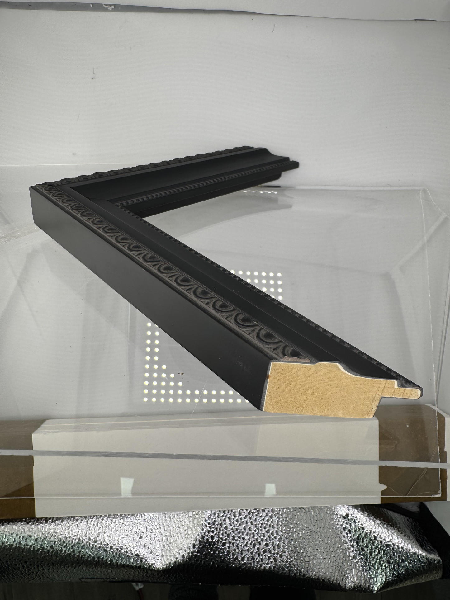 Black ornate edges