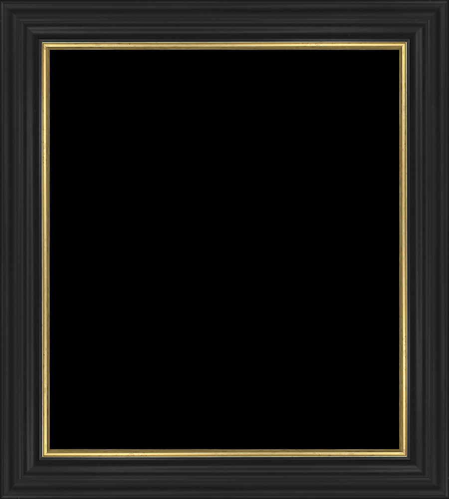Black with gold