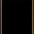 7/8" Black Distressed Panel Gold Lip