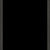 1 1/8" Open Grain Black Square